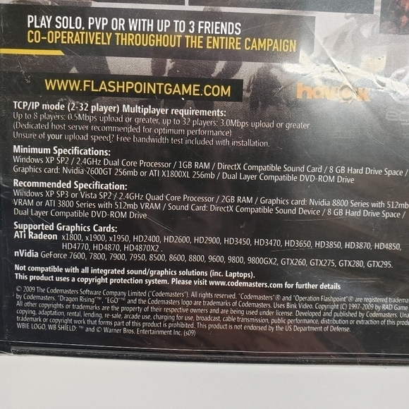 Operation Flashpoint Dragon Rising PC DVD-Rom Software Game - Picture 3 of 3